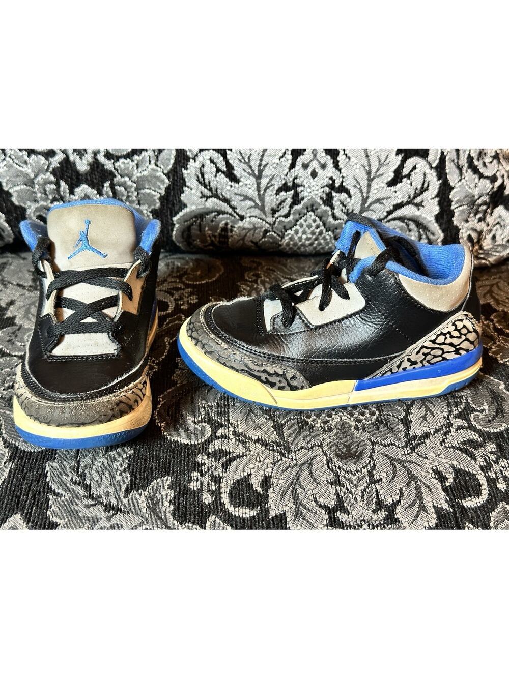 Baby Toddler Nike Air Jordan III 3 Sport Blue Retro 2014 832033-007 Shoes 9C US